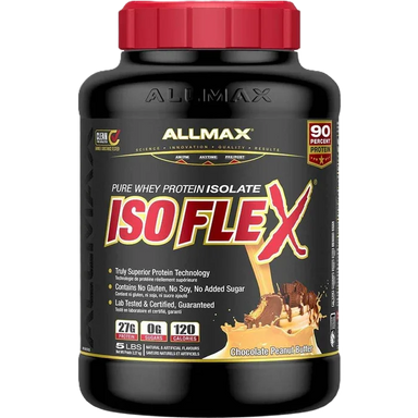 Allmax Proteina Isoflex 5Lbs 75 Servicios chocolate peanut butter