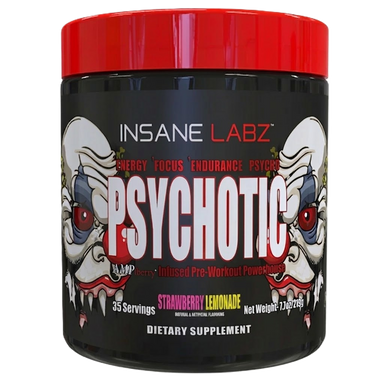 Insane Labz Psychotic Blend Pre Entreno 35 Servicios strawberry lemonade