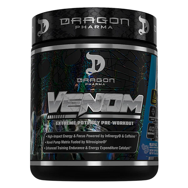 Dragon Pharma Venom Pre Entreno 40 Servicios mora azul
