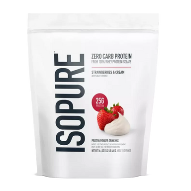 Isopure Proteina Zero Carb 1 Lbs 15 Servicios fresa