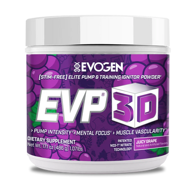 Evogen Evp 3D Stim Free Pre Entreno 40 Servicios juicy grape