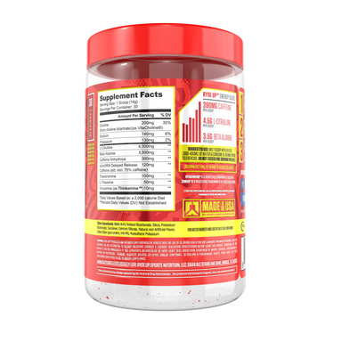 Ryse Loaded Pre Entreno Ring Pop- Cherry Ring Pop 30 Servicios informacion nutricional