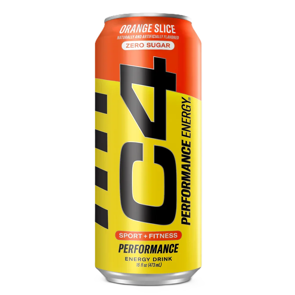 Cellucor c4 energy drink zero azucar 16 oz (12 latas) orange slice