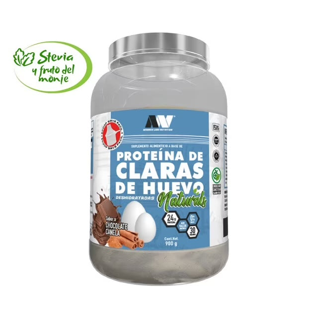 Advance Nutrition Proteina de Claras de Huevo Naturals Deshidratadas 900gr 30 Servicios chocolate Canela