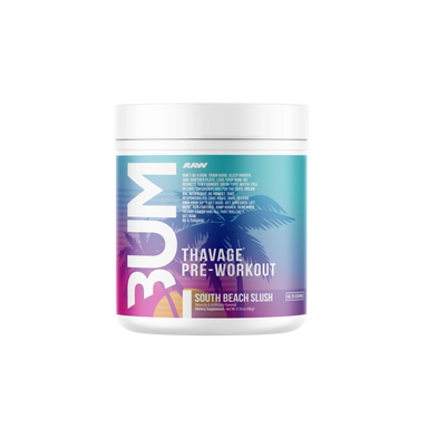 Raw Nutrition Bum Thavage Pre Entreno 40 Servicios south beach slush