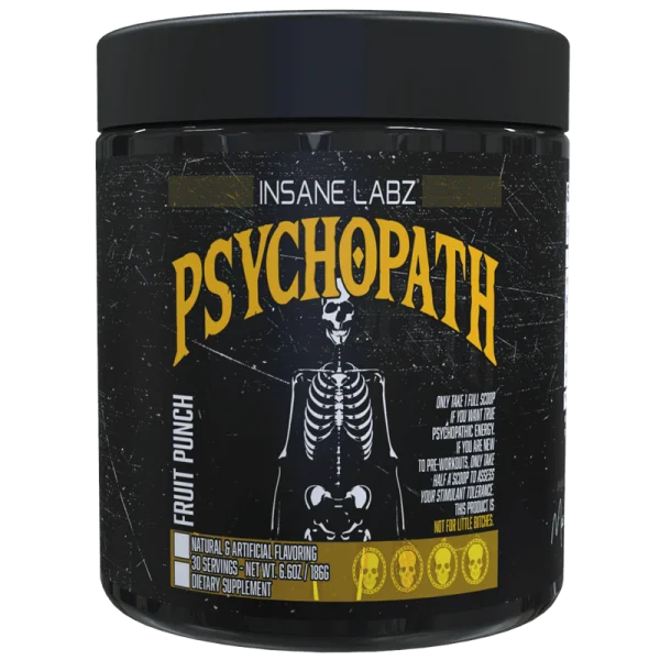 Insane Labz Psychopath Pre Entreno 30 Servicios Fruit punch Portada