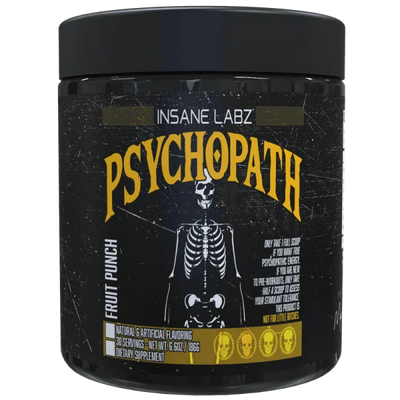 Insane Labz Psychopath Pre Entreno 30 Servicios Fruit punch Portada