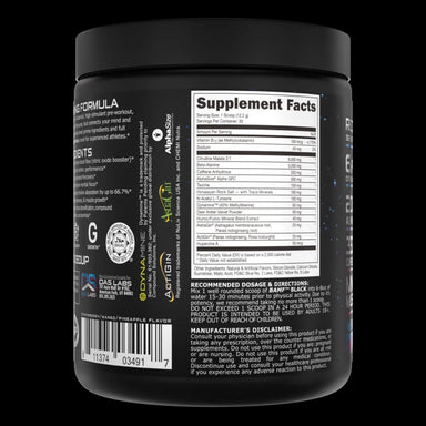 Ryse Loaded Pre Entreno Bazooka Classic Grape 30 Servicios Bucked Up Bamf Black Pre Entreno 30 Servicios informacion nutricional 2