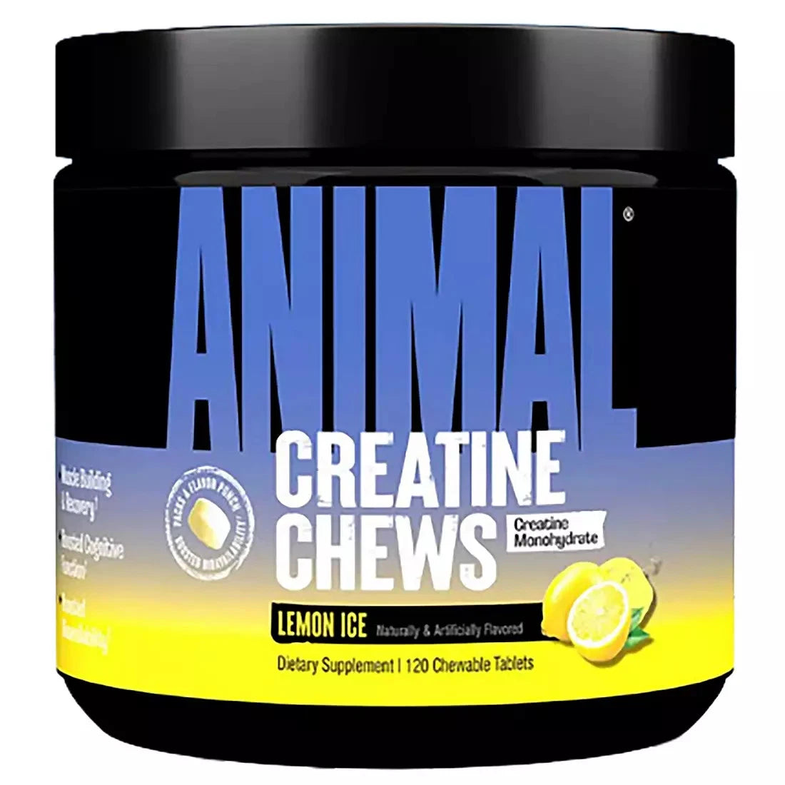Universal Animal Chews Creatina 120 Capsulas lemon ice