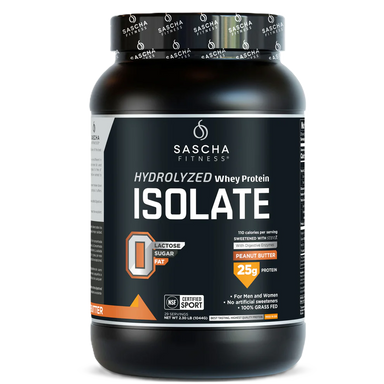 Sascha Fitness Proteina Isolate 2 Lbs 28 Servicios peanut butter