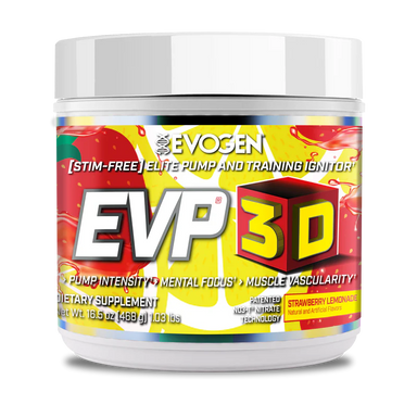 Evogen Evp 3D Stim Free Pre Entreno 40 Servicios strawberry lemoande