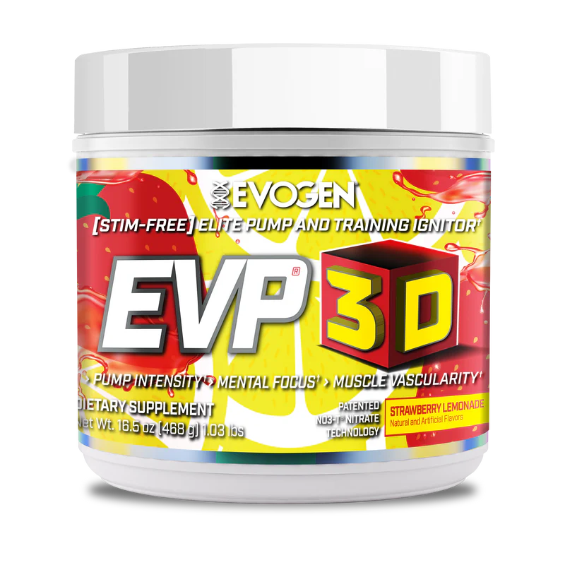 Evogen Evp 3D Stim Free Pre Entreno 40 Servicios strawberry lemoande