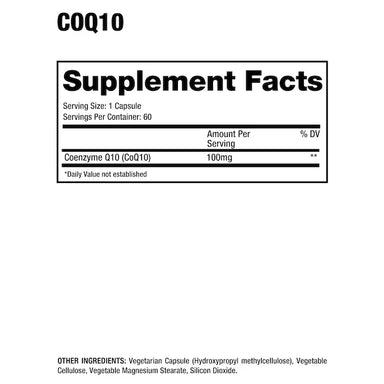 Dragon Pharma COQ10 60 Capsulas Informacion nutricional