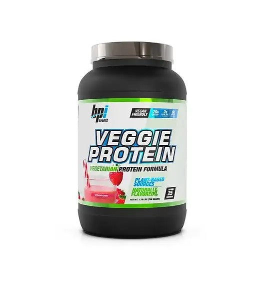 BPI Sports Proteina Vegana 1.76 Lbs 25 Servicios fresa