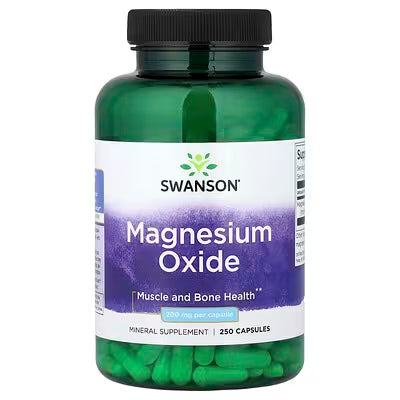 Swanson Magnesium Oxide 250 Capsulas
