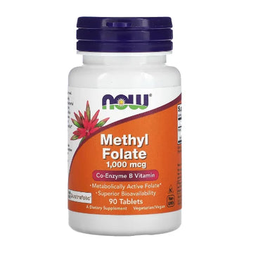 Now Foods Methyl Folate 1,000 MCG 90 Tabletas