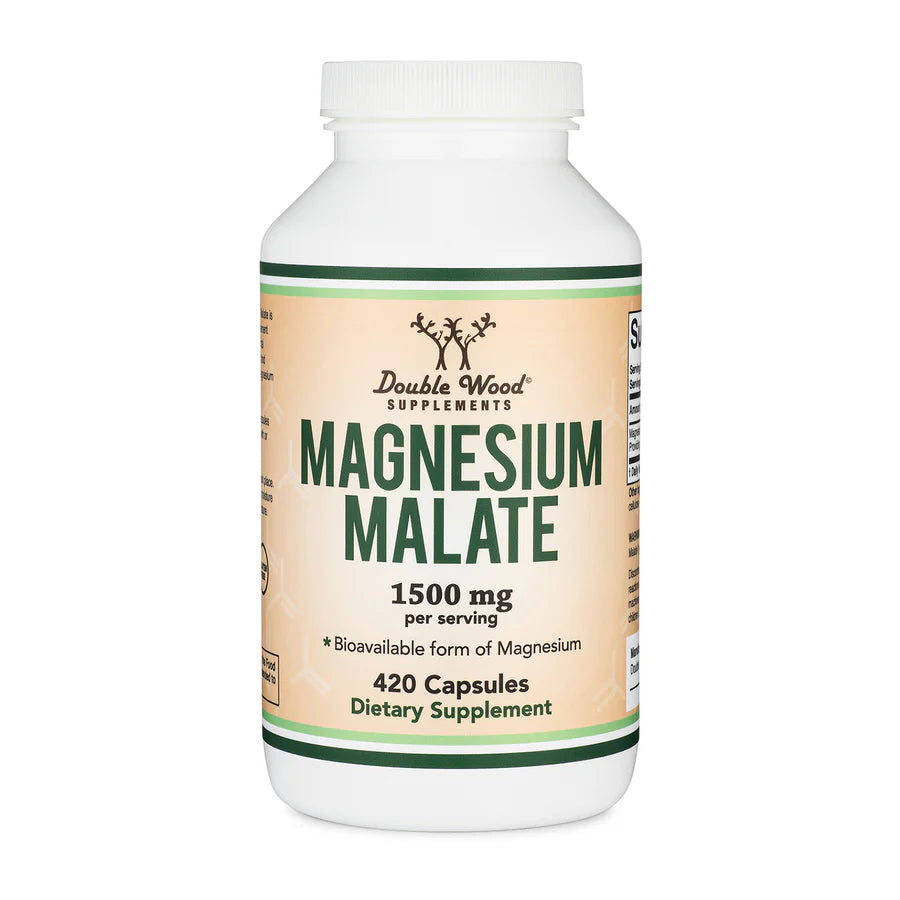 Double Wood Malato De Magnesio 500 Mg 420 Capsulas