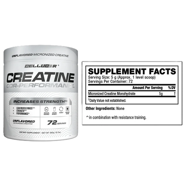 Cellucor Creatina 72 Servicios informacion nutricional