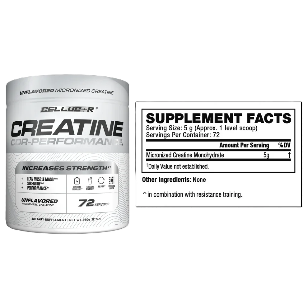 Cellucor Creatina 72 Servicios informacion nutricional