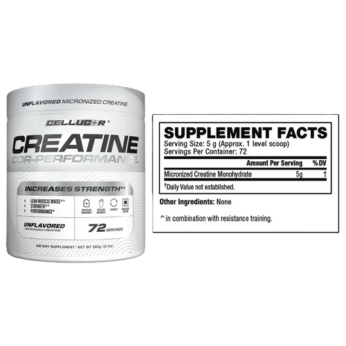 Cellucor Creatina 72 Servicios informacion nutricional