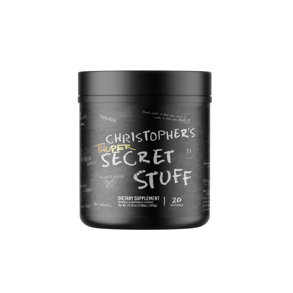 Raw Nutrition Thuper Chistopher Secrete Stuff Pre Entreno 20 Servicios