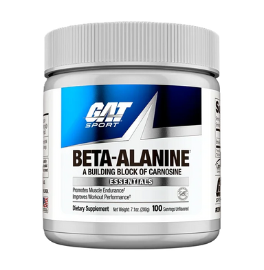 GAT Sport Beta Alanina 200 Gr 100 Servicios