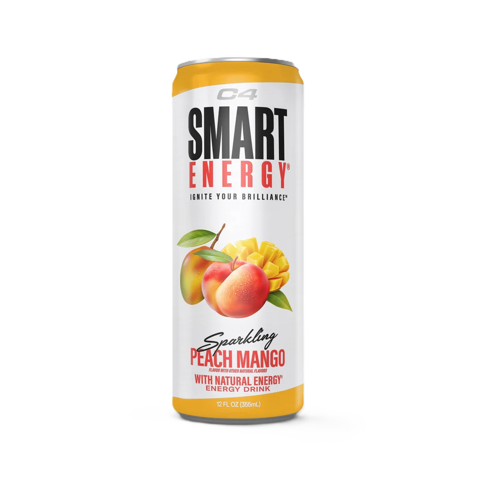 C4 SMART ENERGY DRINK 12 PACK peach mango