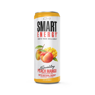 C4 SMART ENERGY DRINK 12 PACK peach mango