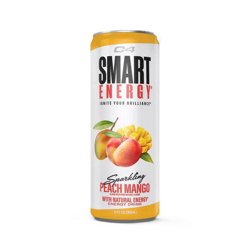 C4 SMART ENERGY DRINK 12 PACK peach mango