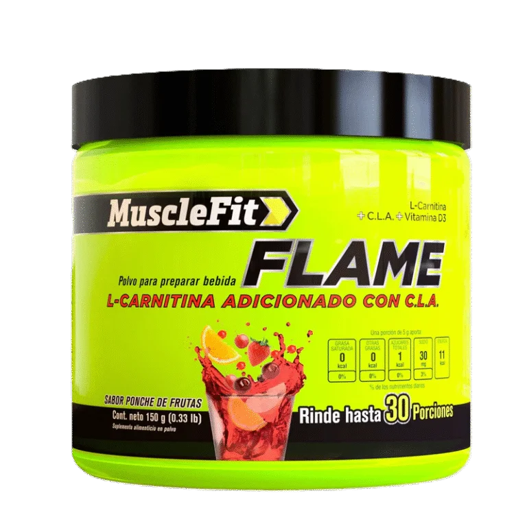 Musclefit Flame Carnitina + Cla 30 Servicios