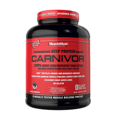 Musclemeds Proteina Carnivor 4lb Fruit Punch 56 servicios