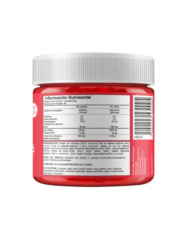 Goli Nutrition Apple Cider Vinegar 30 Gomitas Informacion nutricional