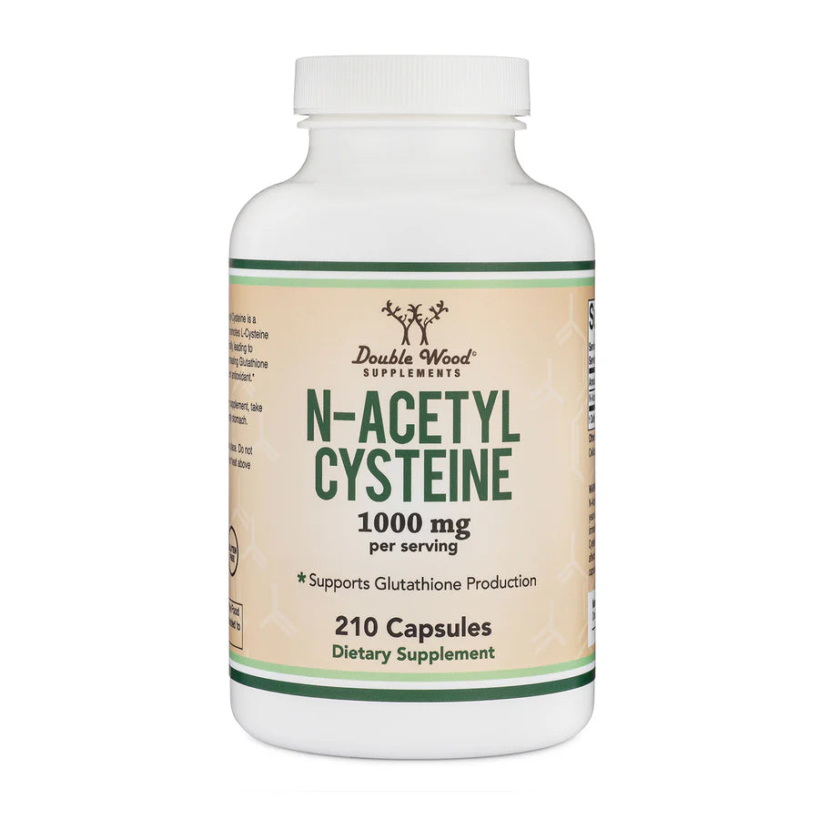 Double Wood NAC (N-acetilcisteína) 1000mg 210 Capsulas
