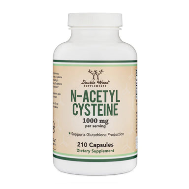 Double Wood NAC (N-acetilcisteína) 1000mg 210 Capsulas
