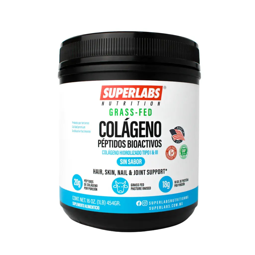Superlabs Nutrition Colágeno Hidrolizado en Polvo sabor Natural 454g Portada 1