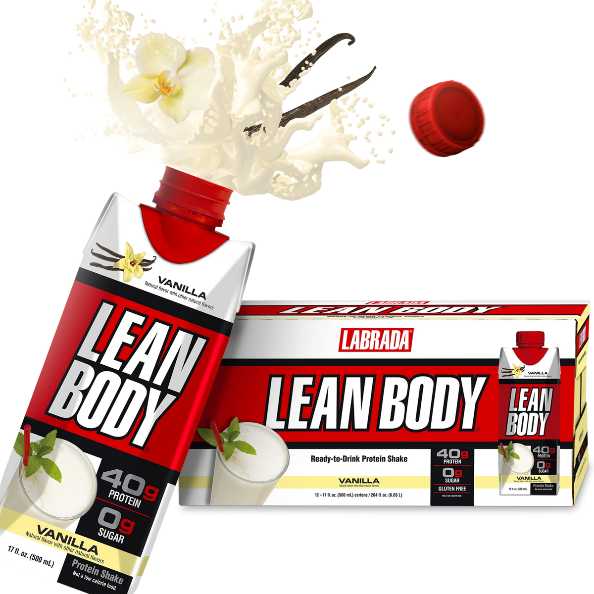 Labrada Lean Body Proteina Shake 12 Pack Vainilla