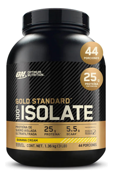 Optimum Nutrition Proteina Gold Standard 100% Isolate 3 Lbs banana