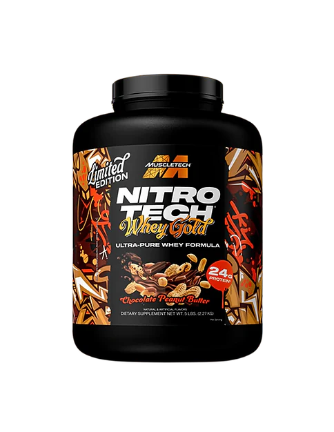 Muscletech Nitrotech Whey Gold 70 servicios 5 libras chocolate peanut butter