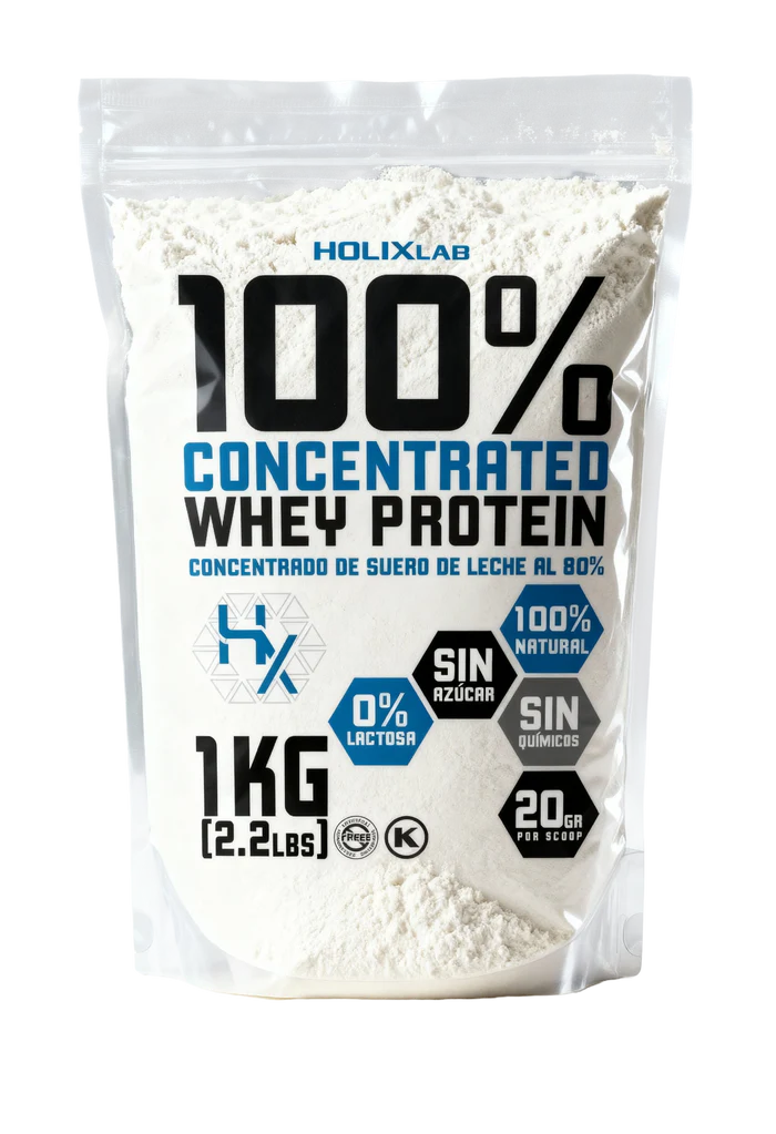Holix Lab Proteina 100% Concentrated Whey Protein 2.2 libras Sin Sabor