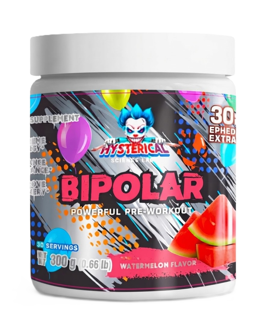 Hysterical Bipolar Pre Entreno 300gr 30 Servicios sandia
