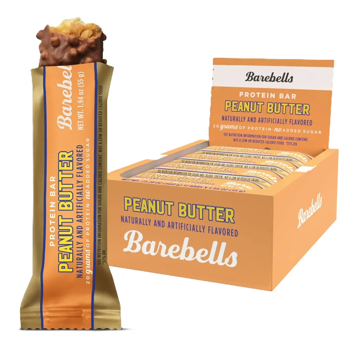 Barebells Barras de Proteina Caja 12pz Peanut butter