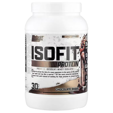 Nutrex isofit 2lb.  30 serv Chocolate Shake Portada