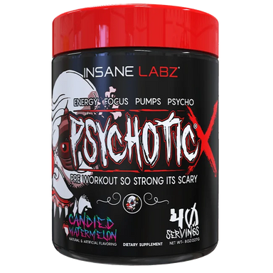 Insane Labz Psychotic X Pre Entreno 40 Servicios Candied Watermelon Portada