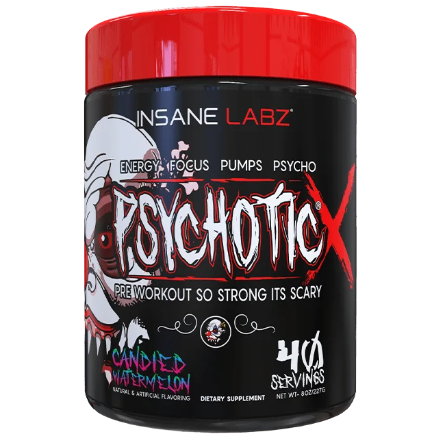 Insane Labz Psychotic X Pre Entreno 40 Servicios Candied Watermelon Portada