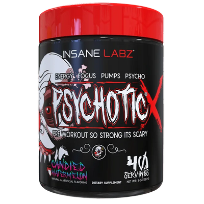 Insane Labz Psychotic X Pre Entreno 40 Servicios Candied Watermelon Portada