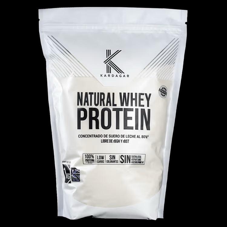 Kardagar Natural Whey Protein 1Kg 50 Servicios Sin Sabor