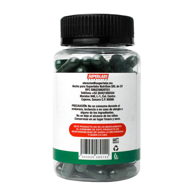 Superlabs Nutrition Alga Spirulina 500 mg 100 Capsulas portada 2