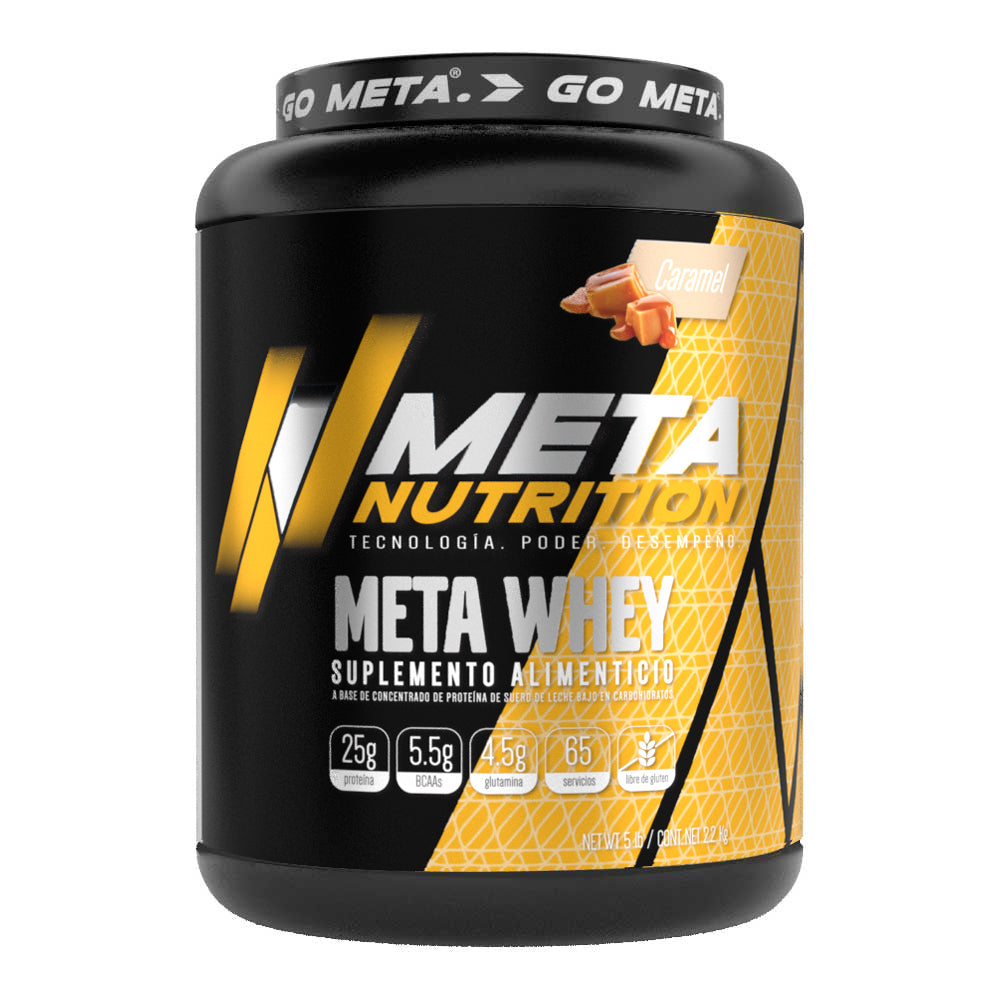 Meta Nutrition Meta Whey 5 libras 65 servicios caramel