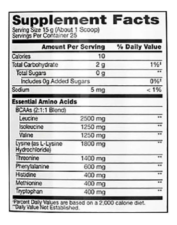 43 Supplements Creatina Monohidratada 1 Kg 200 Servicios BSN Amino X Eaas 375gr 25 Servicios informacion nutricional