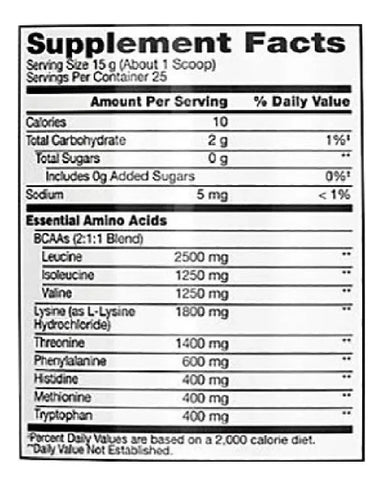 43 Supplements Creatina Monohidratada 1 Kg 200 Servicios BSN Amino X Eaas 375gr 25 Servicios informacion nutricional